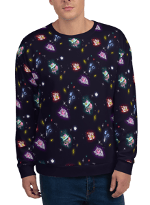 Image of "Space Kitties" Unisex Sweatshirt