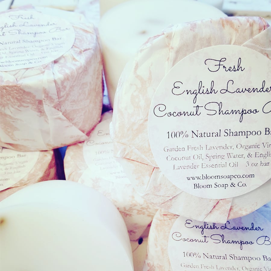 Image of Fresh English Lavender Coconut Shampoo Bars 