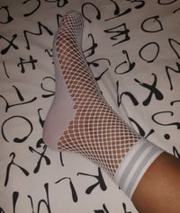 Image 2 of WHITE FISHNET SOCKS