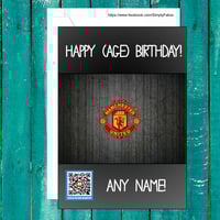  Manchester United FC Personalised Birthday Card