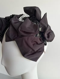 Image 2 of Black cocktail headpiece 