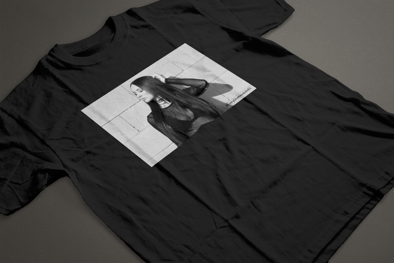 Image of The Black & White Eli Tee (BLACK) 