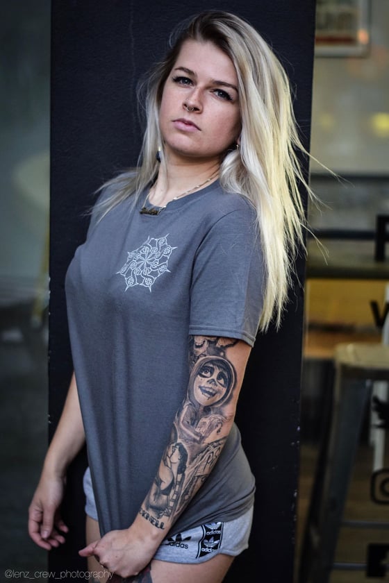 Image of 2019 SEMPITERNAL MANDALA TEE CHARCOAL