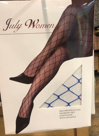 Image 1 of Blueberry Fishnet Stockings