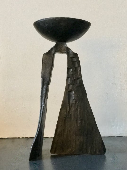 Image of Brutalist Candleholder, European Mid-20th Century