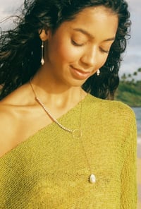 Image 2 of Mini cone shell dangle earrings