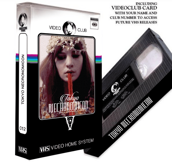 Image of LIMITED 20 TOKYO NECRONOMICON - VIDEO CLUB VHS IN CRYSTAL BOX + DVD + MEMBERCARD
