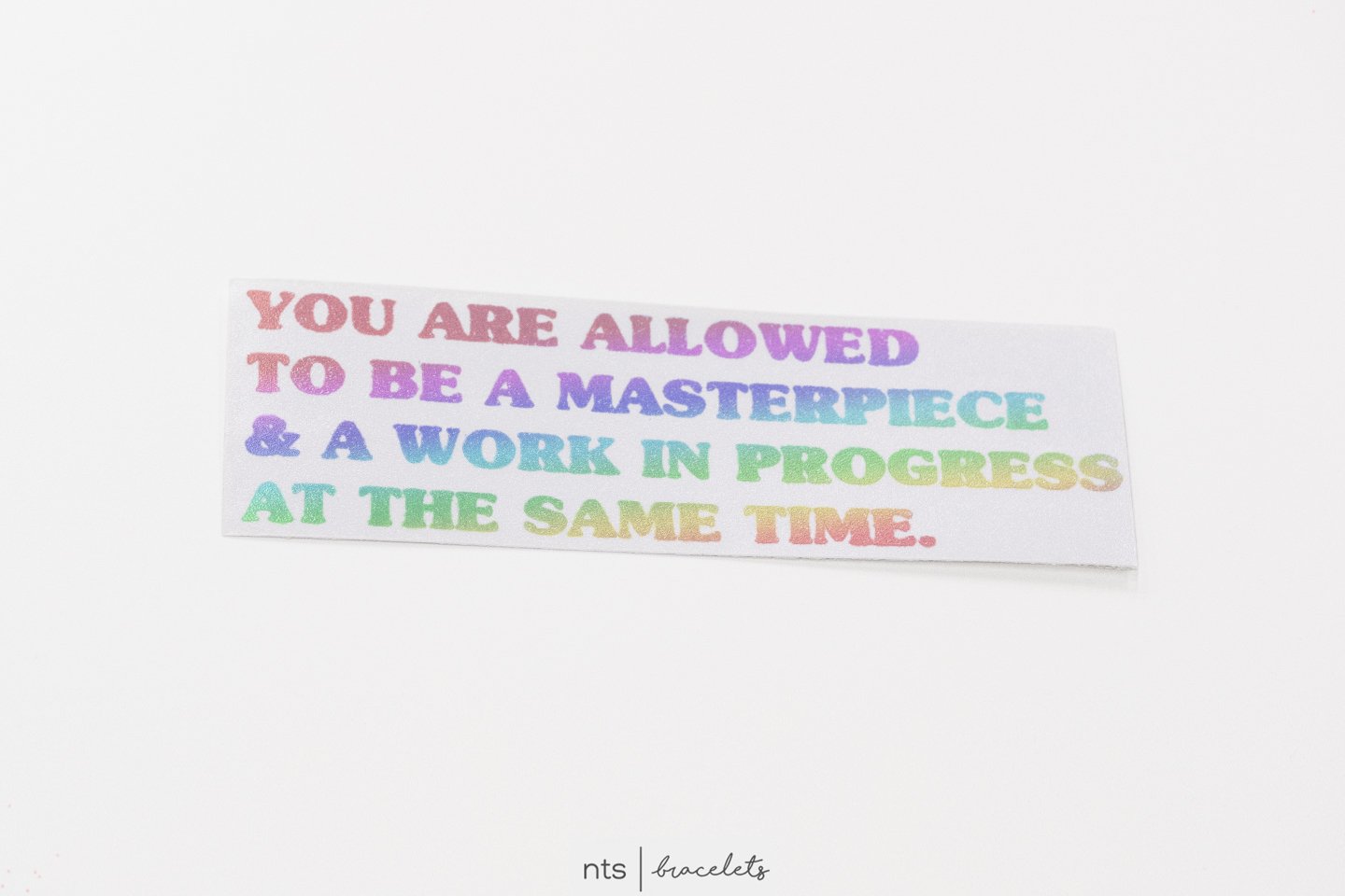 Image of YOU ARE ALLOWED TO BE VINYL STICKER (HOLO)