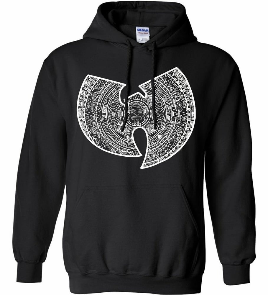 Image of Black Aztec Wutang Hoodie