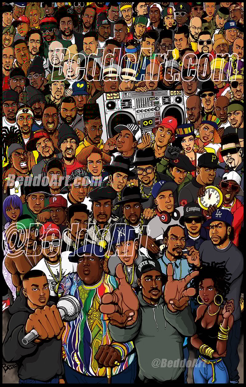 The Golden Age of RnB by Beddo Print or Poster | Beddo Art
