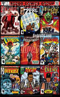 Hip Hop Comic Covers print / poster by Beddo