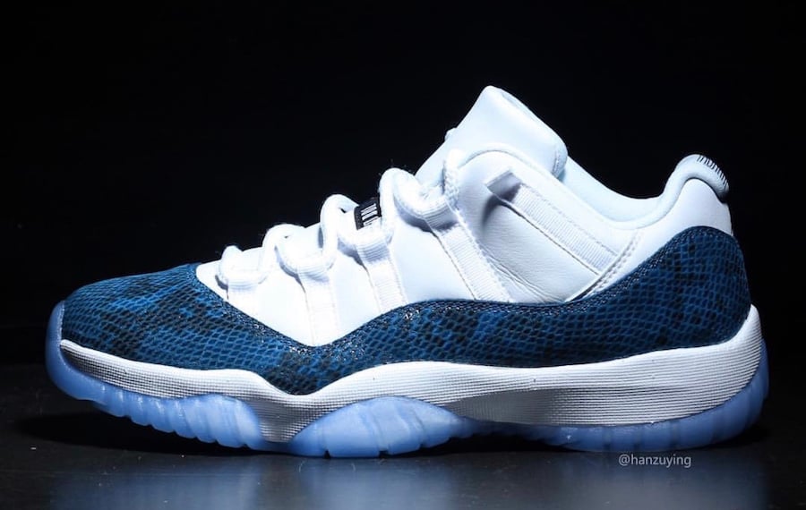 Image of Jordan Retro 11 Low Snakeskin Release April