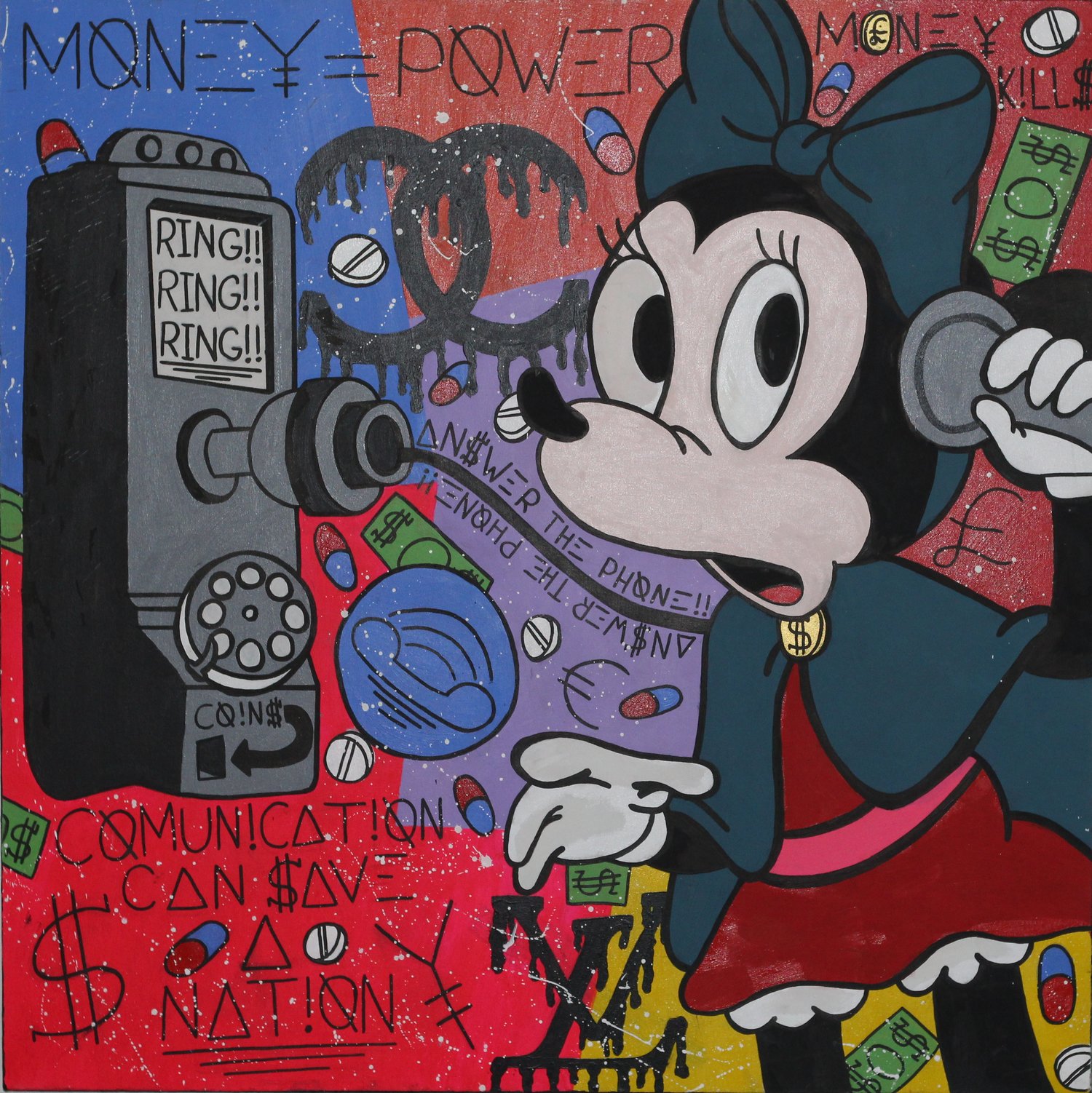 Image of Answer The Phone Canvas 