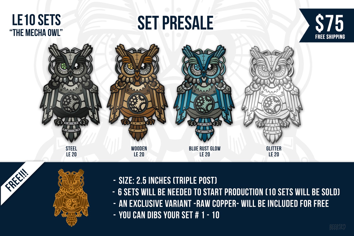 Image of The Mecha Owl Set Presale
