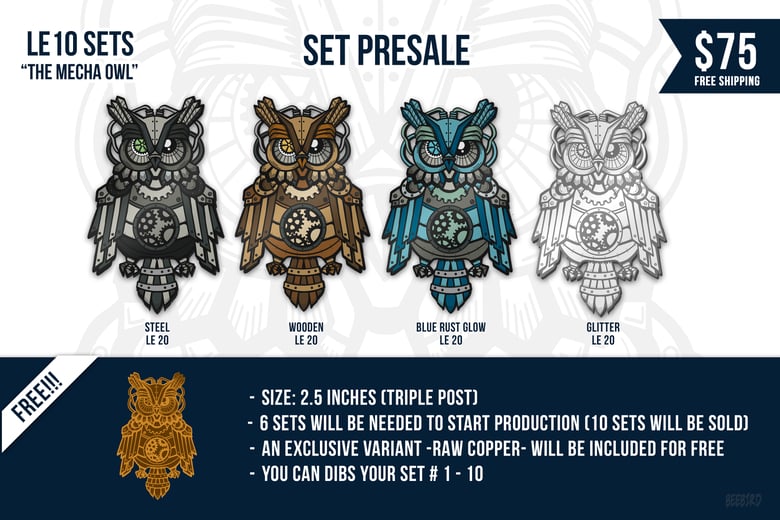 Image of The Mecha Owl Set Presale