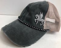 Image 1 of Acid Washed Trucker Crystal Pegasus