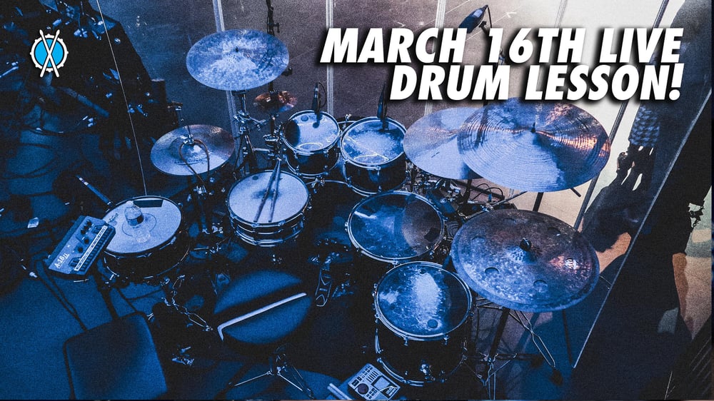 Image of March 16th Live Drum Lesson!