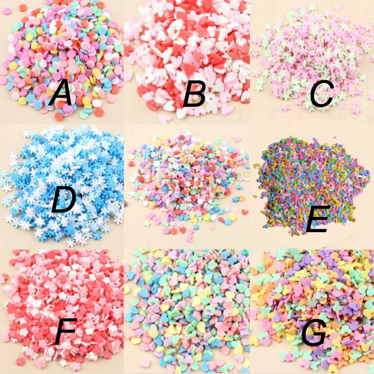 Fake Sprinkles - Cute add-ins for Slime, Decorations for crafts, phone  cases, etc