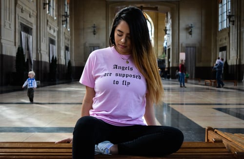 Image of Angels Tee - Pink