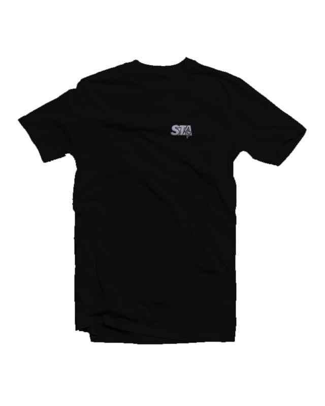 Image of STA ONE SCOOP TEE BLACK