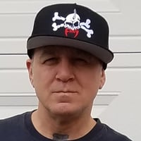 Image 3 of FANG EMBROIDERED HAT-SKULL & CROSSBONES