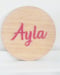 Image of Bamboo name plaque - girls