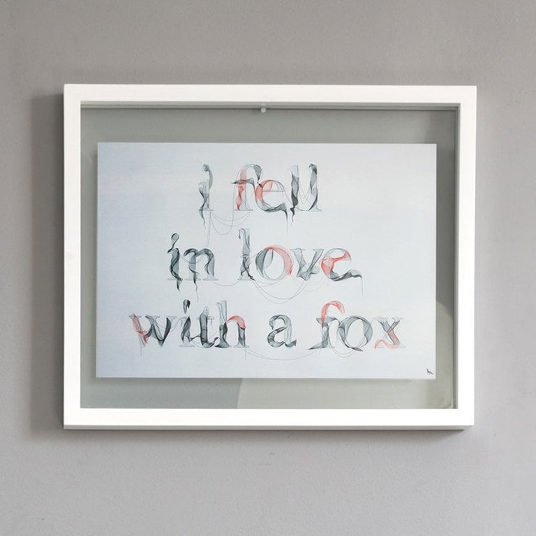 Image of "I Fell in Love with a Fox" Print