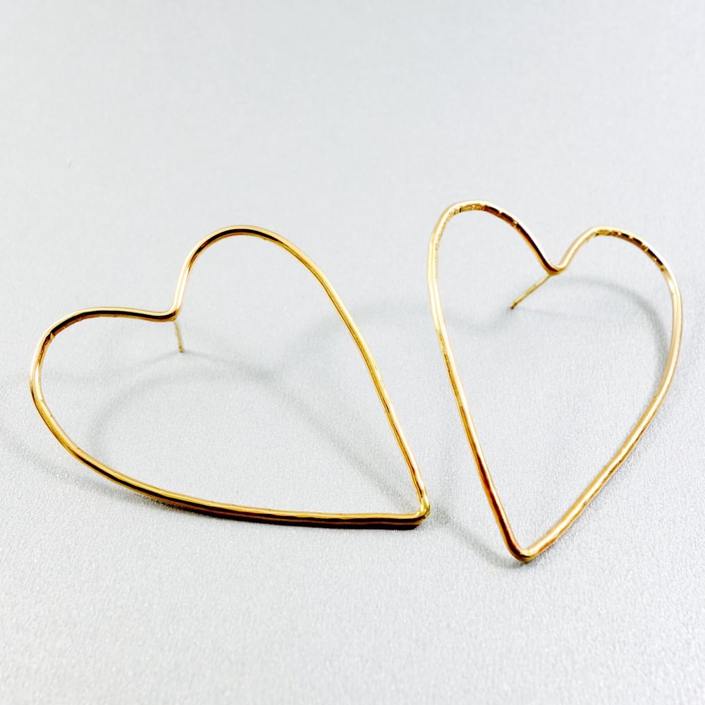 Image of love Heart Studs