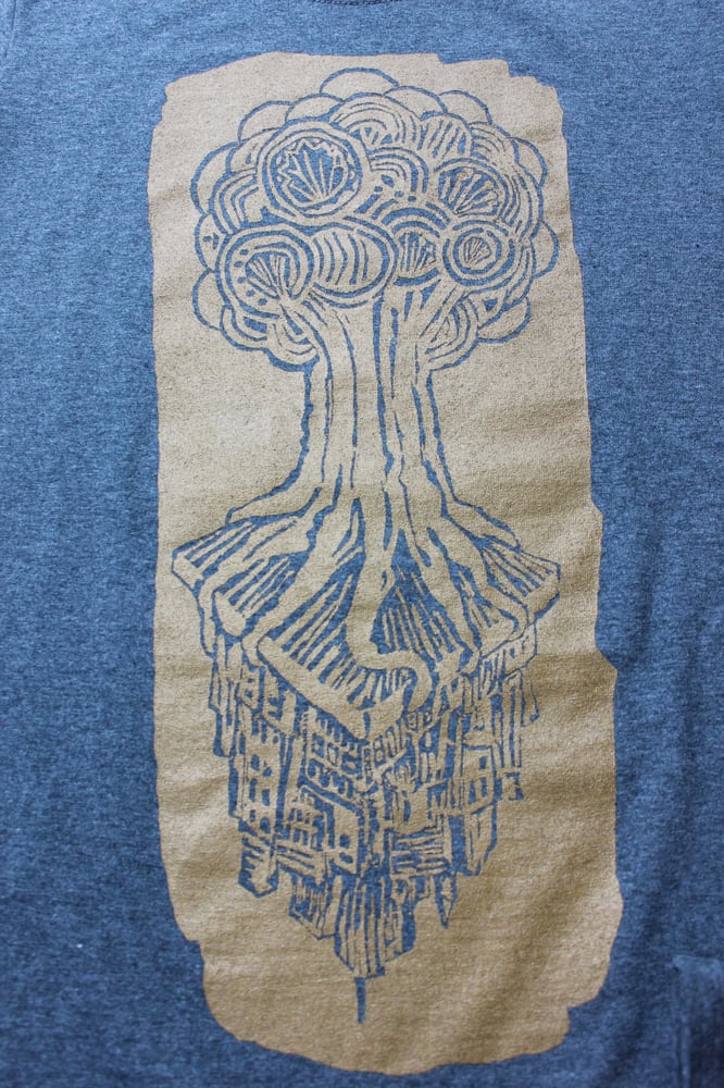 Image of 'Deep Rooted' Girl's T-Shirt Gold/Graphite