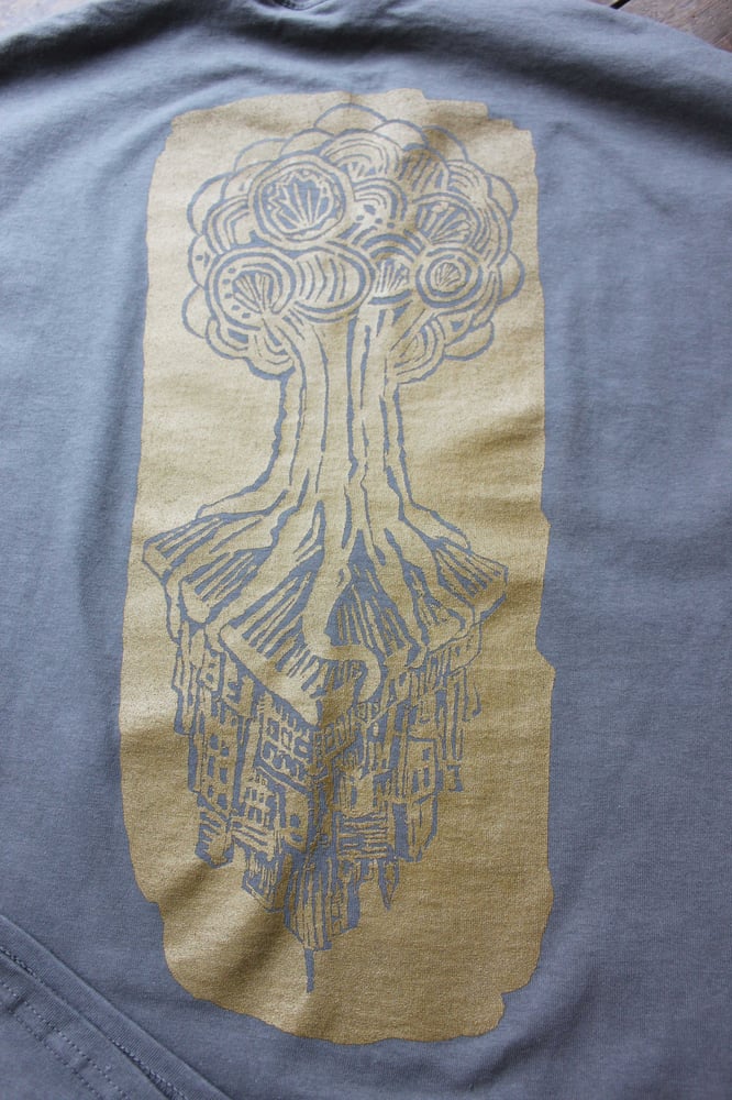 Image of 'Deep Rooted' Men's T-Shirt Gold/Charcoal