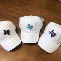 White Texas Red Hats 