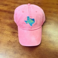 Washed out Coral Texas Red hat