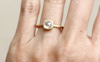 Image 4 of Rose cut grey engagement ring. 18k. Françoise