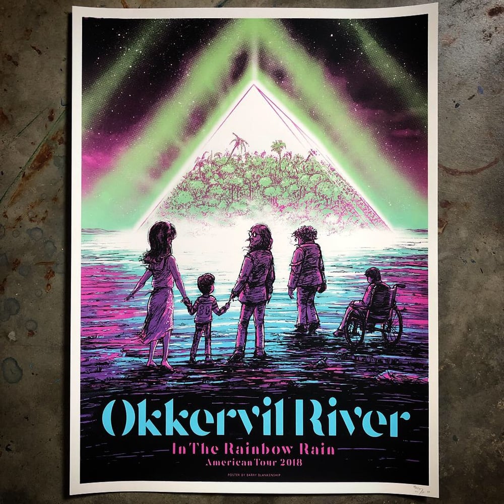 Okkervil River 2018 tour poster