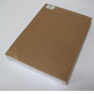 Image of 100 Sheets Recycled Kraft Cardstock - 100% PCW