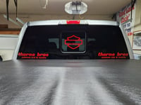 Reflective Shield Truck window decal 