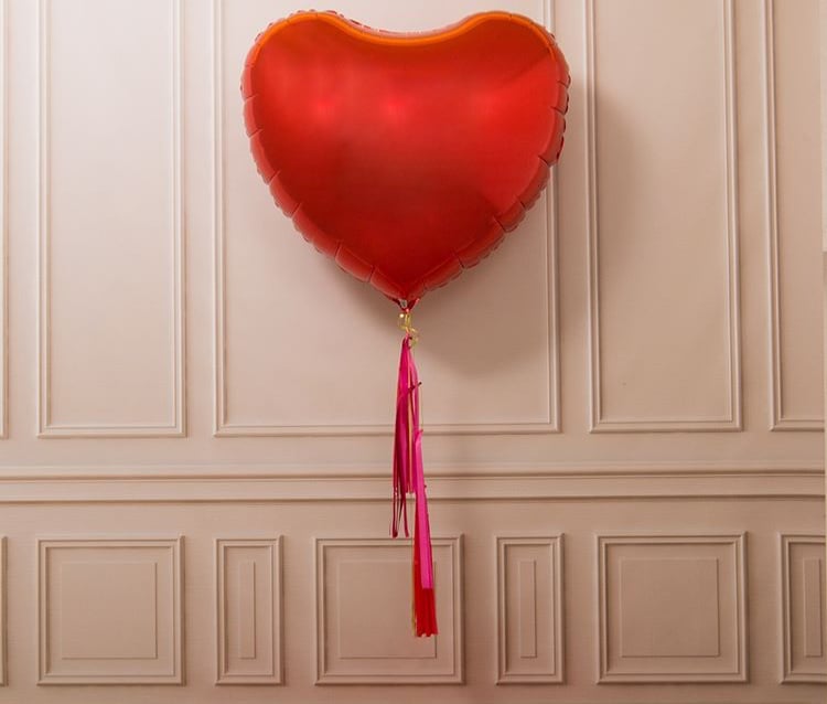 Image of Globo Gigante Metálico de Corazón