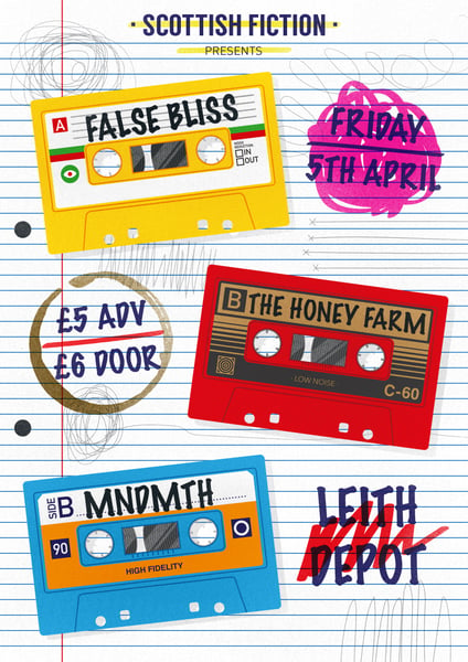 Image of False Bliss album launch w/The Honey Farm and MNDMTH
