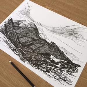 A3 Morzine Risograph print, Edition of 40
