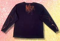 Image 2 of “QUANTUM RELM” BLEACH PAINTED LONG SLEEVE T-SHIRT 2XL