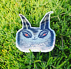 EYE SEE YOU DIE CUT MIRROR STICKER