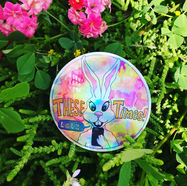 THESE TIMES HOLOGRAPHIC STICKER