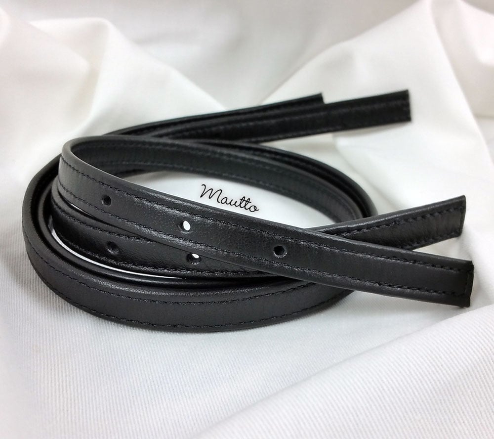 Black Leather Replacement Purse Straps | IQS Executive