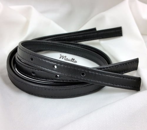 Image of Adjustable Leather Straps (Set of 2) for Michael Kors (MK) etc - Punched Holes on Ends - 1/2" Wide