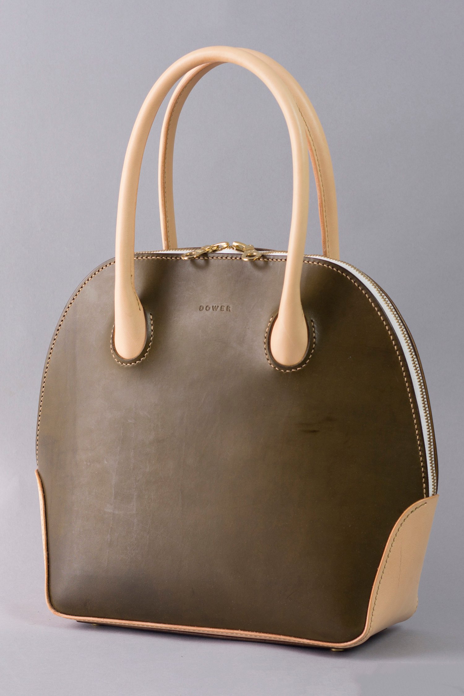 Alie Handbag <br> Olive Harness and Natural