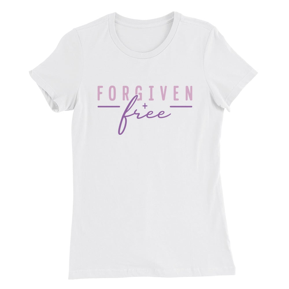 Image of "Forgiven + Free" - Women's Tee