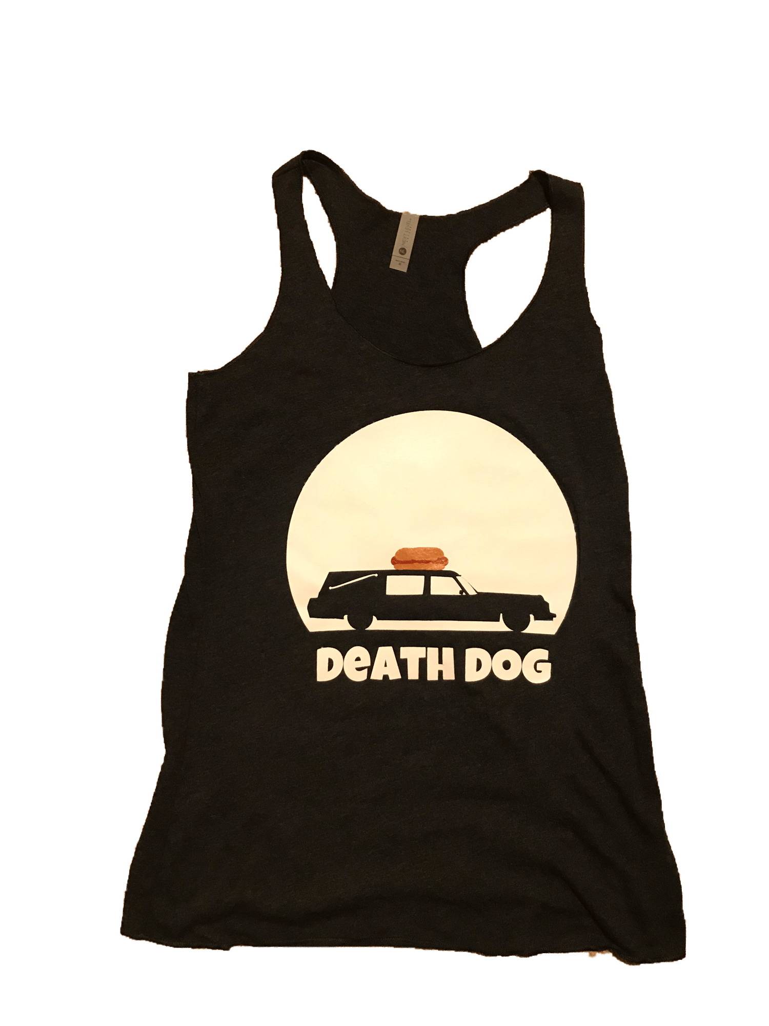 Image of Ladies Black Death Dog Tank Top