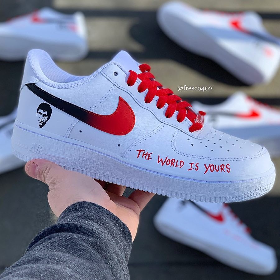 custom scarface air force ones