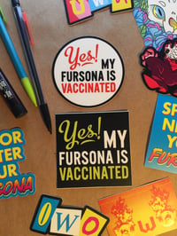 YES! My Fursona Is Vaccinated STICKER