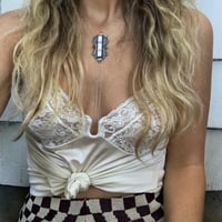 Image 1 of ⋆✶ Rectangle Opal Inlay Bolo ✶⋆